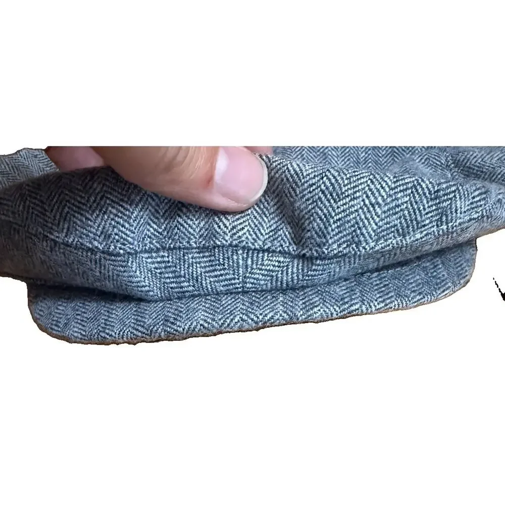 JANIE AND JACK New’s Boy Wool Gray Herringbone Cap Wedding Photoshoot Size 2-3